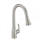 KIRKHAM Pull Down Kitchen Faucet, Brushed Nickel