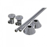 Sink 3/8" Supply Kit, Chrome Plated, 125 psi