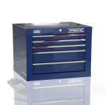 Single Bank Short Top Chest, Blue, 27" 5-Drawer