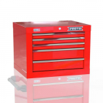 Single Bank Short Top Chest, Red, 27" 5-Drawer