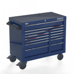 Double Bank Roller Cabinet, Blue, 42" 14-Drawer