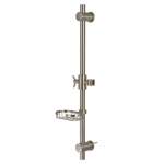 Adjustable Slide Bar Brushed Nickel, Nickel