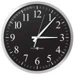 RF Series Analog Wall Clock 13" Silver