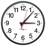 TimeTrax Sync Network Analog Wall Clock, 13"