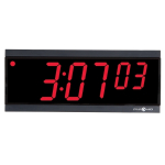 RF Series LED DigItal Clock Red 4" Numeral