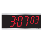 RF Series LED Digital Clock Red 4" Numeral