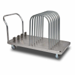 Storage Cart System with 4 Stanchions & 6 Flood Gate