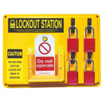 4 Padlock Lockout Station