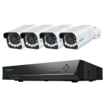 4K Smart PoE Camera x 4 System with 5X Zoom