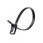 EveryTie 6 Inch 50Lb Black Releasable Tie