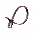 EveryTie 6 Inch 50Lb Brown Releasable Tie