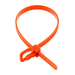 EveryTie 6 In 50Lb Orange Releasable Tie