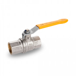 k.84 1" Valve Metric FIPxFIP BSPP Yellow Steel Handle