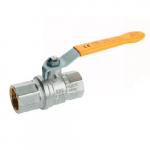 k.84 2-1/2" Valve Metric FIPxFIP BSPP Yellow Steel Handle
