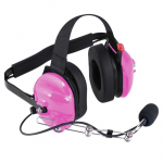 Behind the Head Headset for 2-Way Radio, Pink