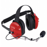 Behind the Head Headset for 2-Way Radio, Red