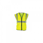 Class 2 Safety Vest, Polyester, Yellow, X-Large