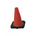 Traffic Safety Cone, 12", Orange, PVC, Molded