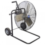30" Black Fan with Cart