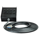 25Pin Male 8 XLR Male Receptacle Stagebox, 25 ft