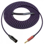 Nylon Mic Cable XLR and 1/4 SilentPLUG, 10 Foot