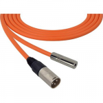 Audio Cable 3-Pin XLR M - TS F, 75 Foot, Orange
