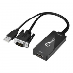 Portable VGA And USB Audio to HDMI Converter