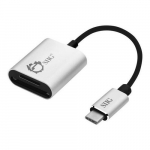USB-C Card Reader For SD And MicroSD, Silver