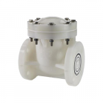 4" PVDF Swing Check Valve, Flanged, FPM Seal