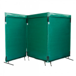 Portable Safety Screen, 5' x 4', Olive Green