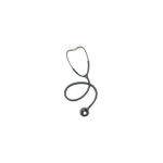 Adult Stainless Cardio Stethoscope, 25", Black
