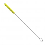 Yellow 0.5x2x12" Narrow Tube Brush with Tufted Tip