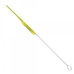 Yellow 0.75x7.5x24" Pipette Brush with Tufted Tip