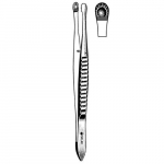 Russian Tissue Forceps, Straight, Cup, 14"