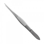 Iris 4-1/4" Forceps with Straight Serrated