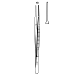 Gerald 9" Tissue Straight Forceps with 1x2 Teeth