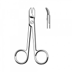 Curved 4" Smooth Crown Scissors