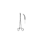 Rumel Thoracic Forceps, 9", Curved, 2-3/8" Long Jaws
