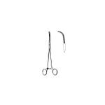 Rumel Thoracic Forceps, 9", F-Curved, 2-3/8" Long Jaws