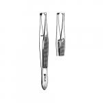 Graefe Fixation Forceps with Locking Catch, 4-1/4"