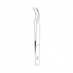 Jewelers Forceps, Model #7, Curved, 4-1/2"