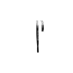 Black Gerald Forceps, 7", Curved Serrated