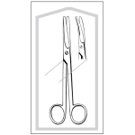 Econo Sterile Mayo Dissecting Scissors, Curved, 9"
