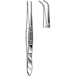 Econo Sterile Iris Forceps, Full Curved 1x2 Teeth 4"