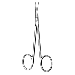 Econo Sterile Iris Scissors, Straight, Sharp/Sharp