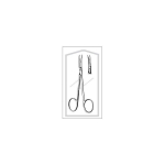 Econo Sterile Iris Scissors, Curved, 4-1/2"