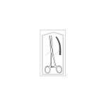 Merit Sterile Rochester-Pean Forceps, 6-1/4", Curved