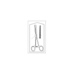 Econo-Sterile Rochester-Pean Forceps, 8-1/2", Curved