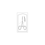 Merit Sterile H-Mosquito Forceps, 3-1/2", Curved