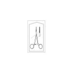Econo Sterile Kelly H-Forceps, 5-1/2", Straight